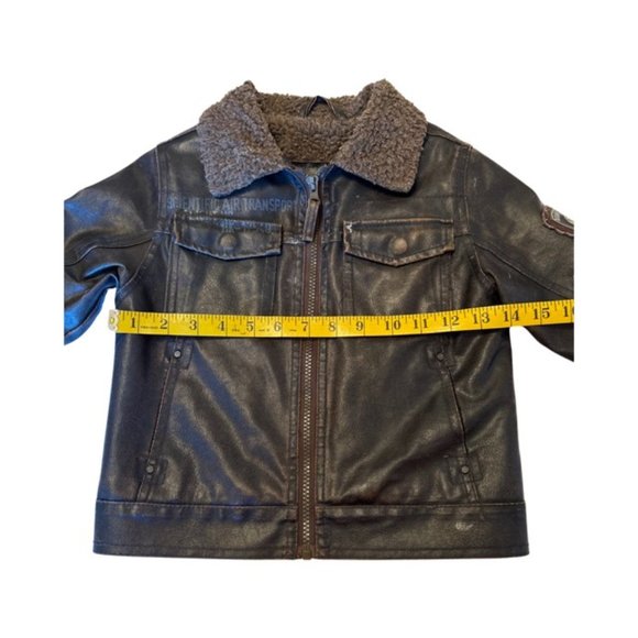 Hawke & Co. Faux Leather Bomber Jacket Size 3T - Picture 13 of 14